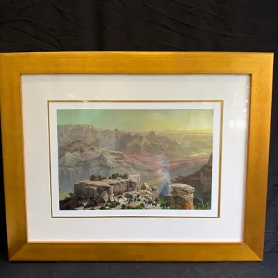 Alexander Chen "Grand Canyon Vista" Signed Seriolithograph Art Framed COA  
