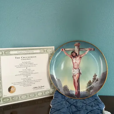 The Crucifixion By Antonio Barzoni Plate