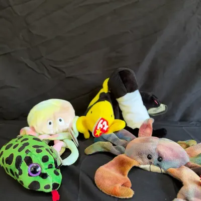 Vintage Ty Beanie Babies Plush Lot (5 Pieces) 