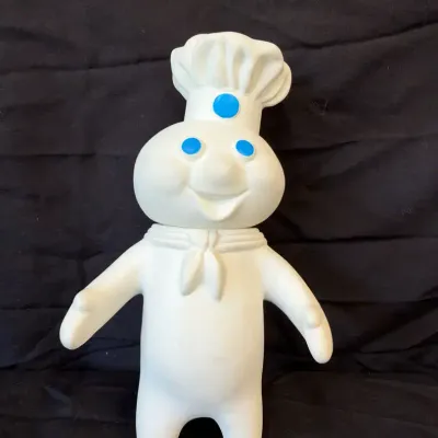 Vintage 1971 Pillsbury Doughboy "Poppin' Fresh" 7" Rubber Figure  