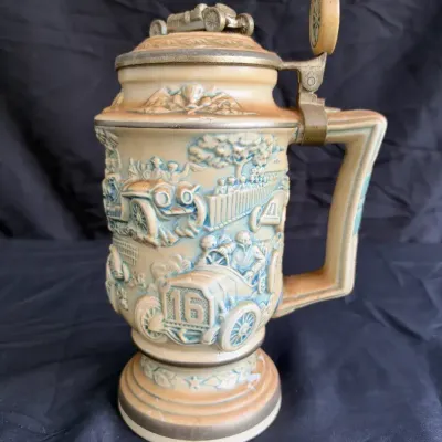 Vintage 1989 Avon "Racing Car" Beer Stein