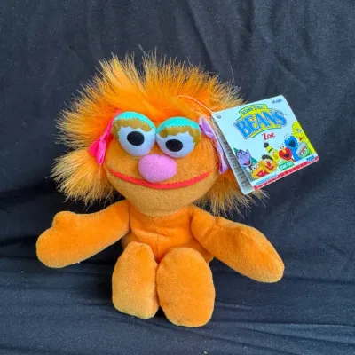Vintage 1997 Tyco Sesame Street Beans Zoe Plush Beanbag