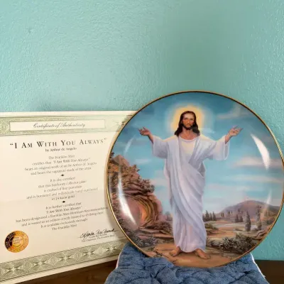 "I Am With You Always" By Arthur De Angelo Plate