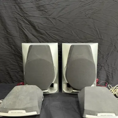 Vintage Phillips Speakers Set