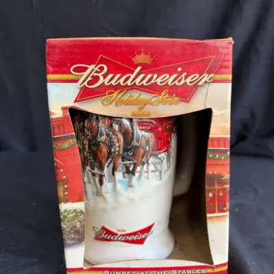 Budweiser Clydesdales 2006 Collectible Holiday Stein with Original Box