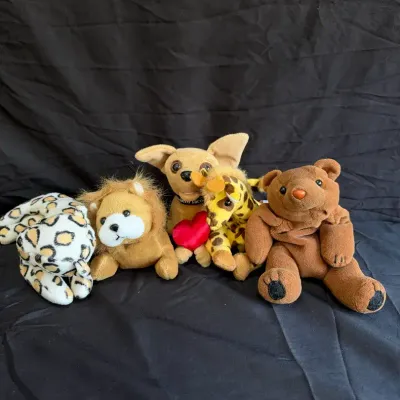 Vintage Plush Toy Lot – Set of 5 Collectibles 
