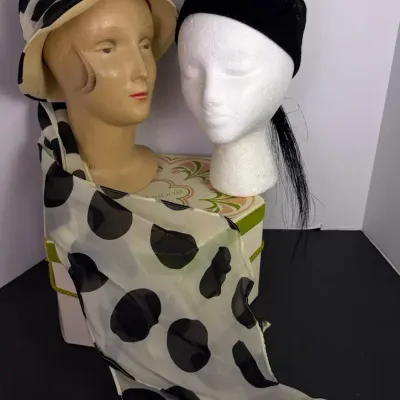 Vintage Frank Olive Hats (2) 
