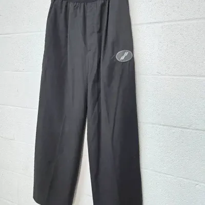 Authenticated WE11DONE Black Logo Patch Track Pants: Size M