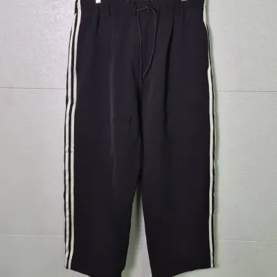 Y-3 Adidas 3-Stripes Straight Track Pants: Size M