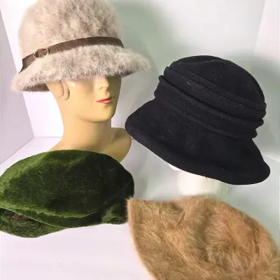 Parkhurst Wool, Kangol Angora-Blend & More Hats (4) 