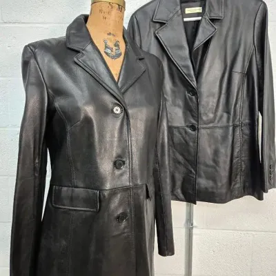 Kenneth Cole & Valerie Stevens Women’s Leather Jackets (2): Size M-L
