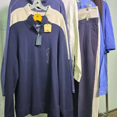 Emporio Armani, Polo Ralph Lauren, Tommy Bahama & More Apparel (L-XXXL, 35, 38 Men’s)