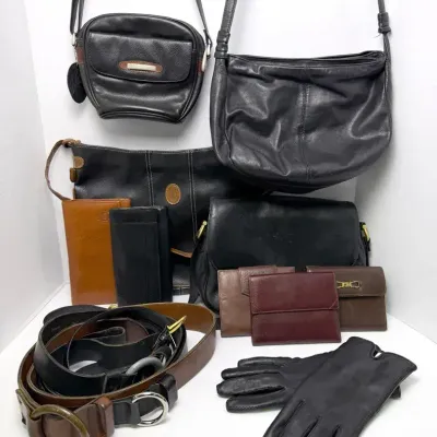 Leather J. Press, Pierre Cardin & More Bags, Belts, Wallets & Gloves