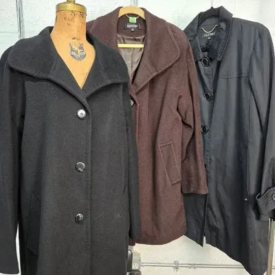 Ellen Tracy Women’s Wool-Blend & More Coats (3): Size 14,16,XL
