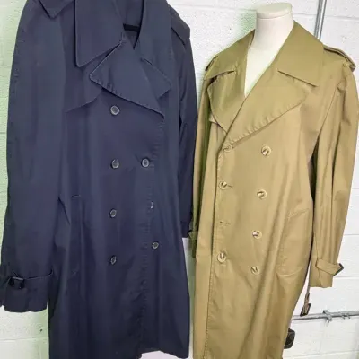 Vintage London Fog & Raleigh’s Men’s Trench Coats: Size 40 & 44