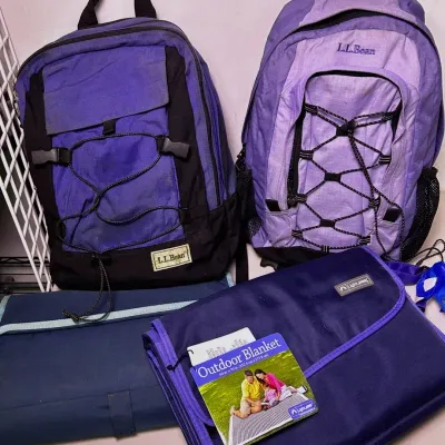 L.L.Bean Backpacks & Lightspeed Outdoor Blankets (1 NWT)