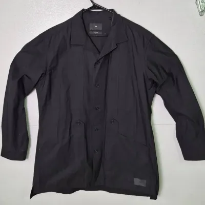 Adidas Y-3 Black Workwear Long Sleeve Shirt: Size Men’s M