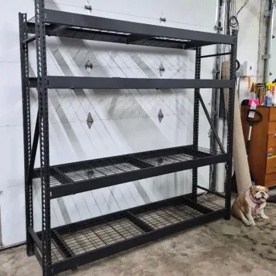 Metal Storage Shelf, 5 Shelves. 90x24x90" - Lot 4