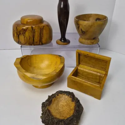 Artisan Crafted Wood Vessels - Myrtle, Box Elder, Walnut & More