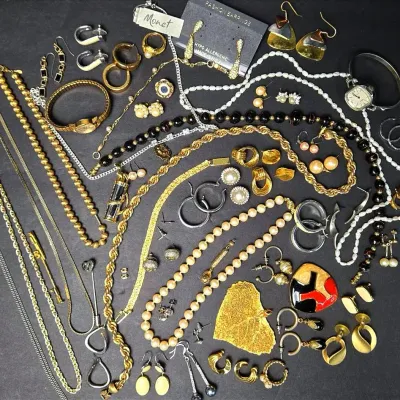 Monet, Crown Trafari, Marvella & More Gold & Silver Tone Jewlery & Watches