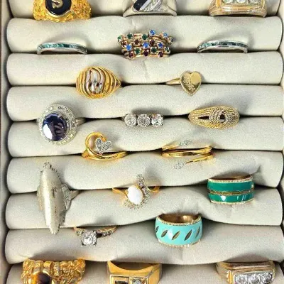 Sterling, Gold-Plated, Gold-Filled & Costume Jewelry Rings