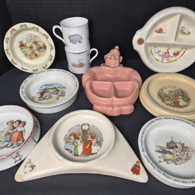 Antique & Vintage Children's Dishes - Johnson Bros Alice in Wonderland & More