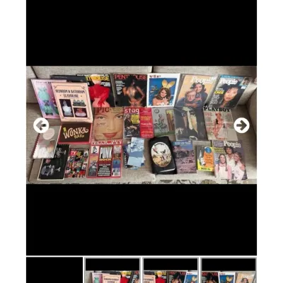 Sale Photo Thumbnail #98: Large collection of vintage magazines and booklets, including issues of People, Penthouse, Playboy, Stag, and Musician.