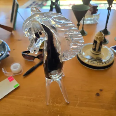 Sale Photo Thumbnail #178: Marano Style blown glass horse