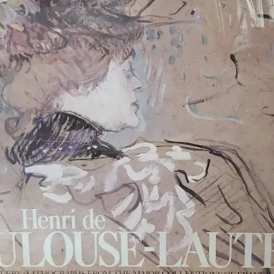 Large Framed Henri De Toulouse-Lautrec Lithograph