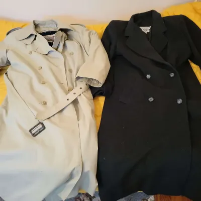 Vintage Coats: Marvin Richards Camel Hair & Women's Mackintosh Trench 