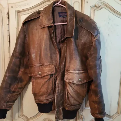 U.S. Air Force Lambskin Bomber Jacket Size 38 