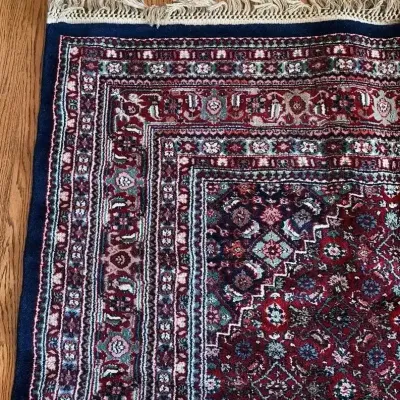 Kweilin Classic Wool Navy Red Bidjar Rug, 11’ 9” x 8’ 2” 