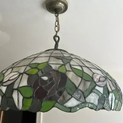 Tiffany-Style Ceiling Lamp, Works