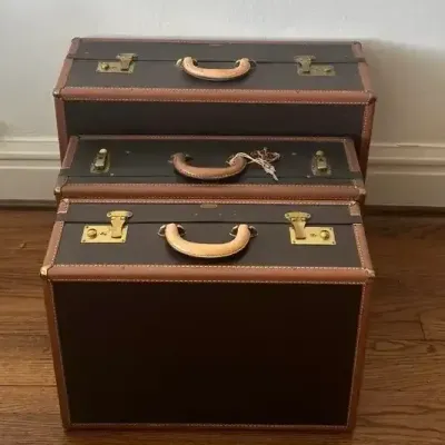 3-Piece Vintage Hartmann Luggage Set, never used