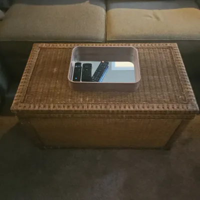Wicker heavy duty storage box