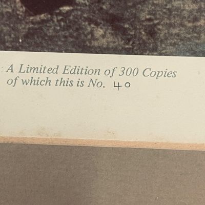 Sale Photo Thumbnail #4: Hand-numbered limited edition detail on an art print or book, marked as copy number 40 of 300.