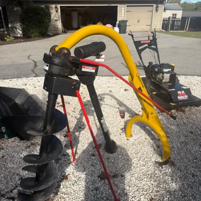CountyLine 24-0469 Post Hole Digger with Auger Attachment, PTO Drive
