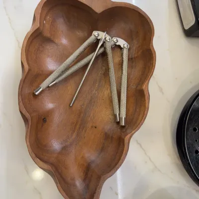 Wood Tray & Nutcrackers