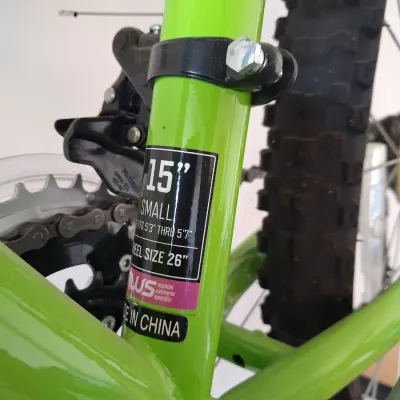 Sale Photo Thumbnail #15: NISHIKI PUEBLO WOMEN'S MOUNTAIN BIKE AND WALL HANGING MOUNT
- FRAME SIZE: 15" SMALL (FITS 5'3" - 5'7")
- WHEEL SIZE: 26 INCH
- SHIMANO REVOSHIFT 7-SPEED SHIFTERS
- GREEN/TEAL GRADIENT FRAME
- GOOD CONDITION WITH MINOR SIGN OF USE
- AND MORE