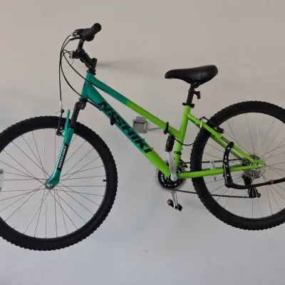 Sale Photo Thumbnail #12: NISHIKI PUEBLO WOMEN'S MOUNTAIN BIKE AND WALL HANGING MOUNT
- FRAME SIZE: 15" SMALL (FITS 5'3" - 5'7")
- WHEEL SIZE: 26 INCH
- SHIMANO REVOSHIFT 7-SPEED SHIFTERS
- GREEN/TEAL GRADIENT FRAME
- GOOD CONDITION WITH MINOR SIGN OF USE
- AND MORE