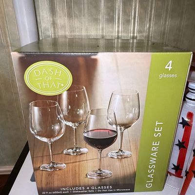 Sale Photo Thumbnail #1197: Dash of That 4-Piece Wine Glass Set