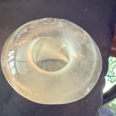 Sale Photo Thumbnail #71: Vintage Viking Glass Mushroom Figurine