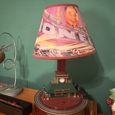 Sale Photo Thumbnail #438: KNG America Lionel Animated Lionelville Train Station Lamp