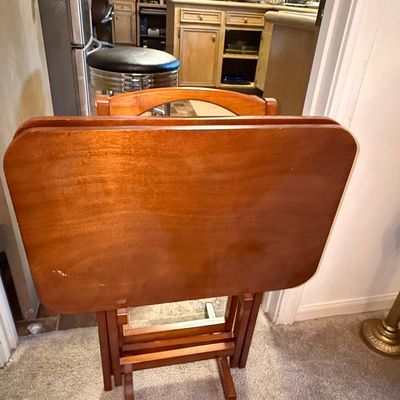 Sale Photo Thumbnail #218: Mid-Century Modern Style Folding TV Tray Table