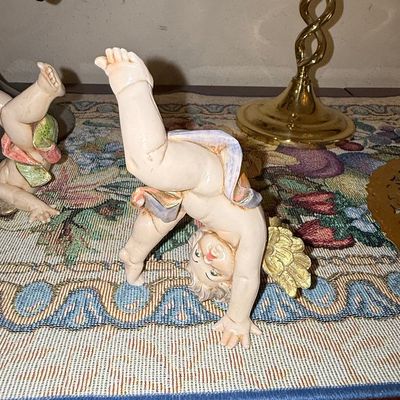 Sale Photo Thumbnail #577: E. Simonetti for Fontanini Tumbling Cherub Figurines