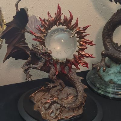 Sale Photo Thumbnail #207: The Dragon of Triumph Crystal Ball by Julie Bell