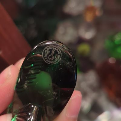 Sale Photo Thumbnail #94: Baccarat Green Crystal Nautilus Shell Paperweight