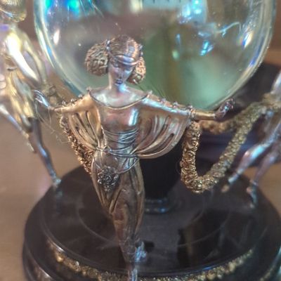 Sale Photo Thumbnail #26: Franklin Mint House of Erté Crystal Ball Objet