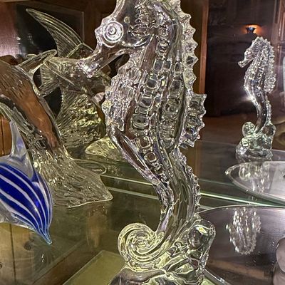 Sale Photo Thumbnail #263: Waterford Crystal Seahorse Figurine