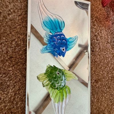 Sale Photo Thumbnail #1116: Lenox Glass Fish Figurines